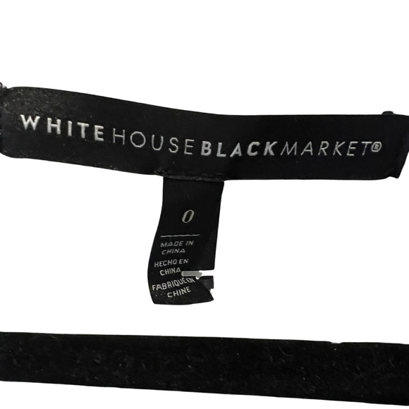 White House Black Market White Blouse Size 0 - Picture 5 of 5